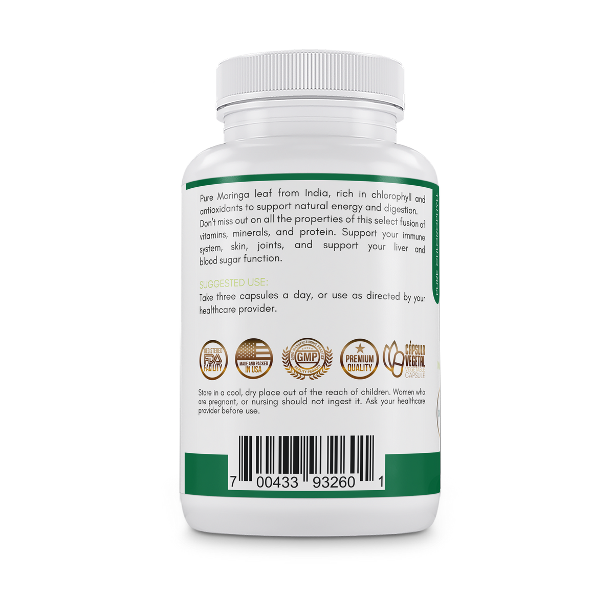 Moringa Green Superfood | 90 Capsules Pre-Venta