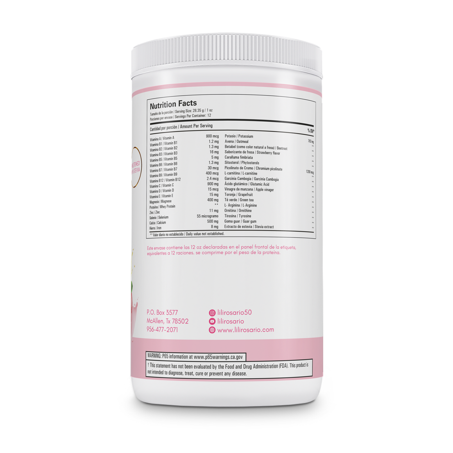 🍓Lipo Shake Fresa Paquete de 2 Meses