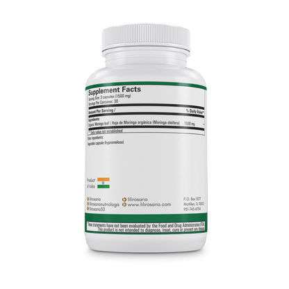 Moringa Green Superfood | 90 Capsules Pre-Venta