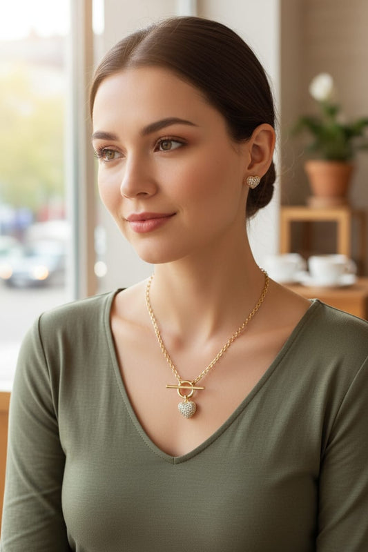 Set elegante  Seguro de  Corazón