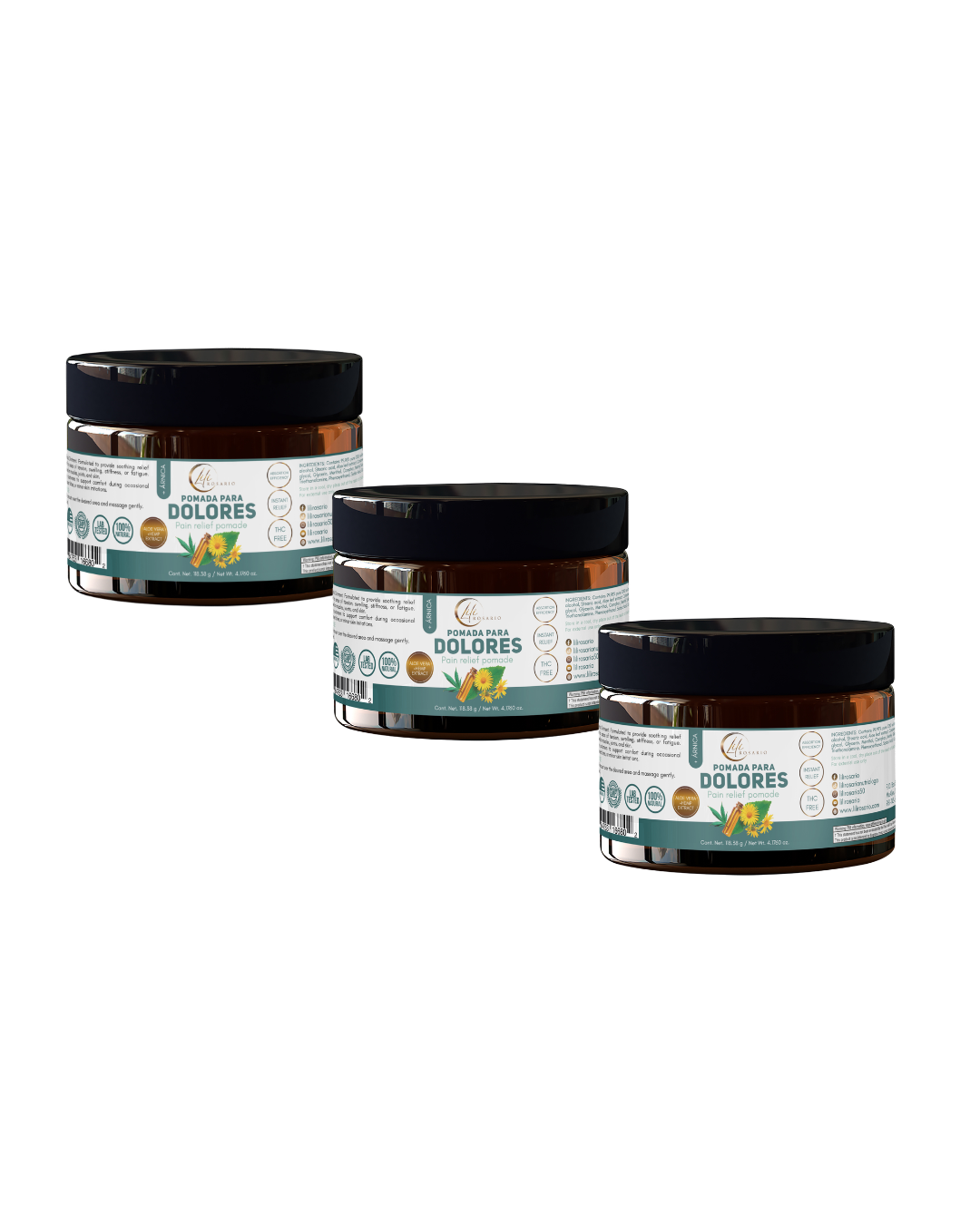 Pomada Para Dolores Arnica 3 Pack